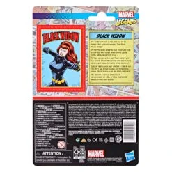 Hasbro Marvel Legends Retro 375 Black Widow Figure -Hasbro Pulse F38185L00 5010993954506 back 22 Online 2000SQ