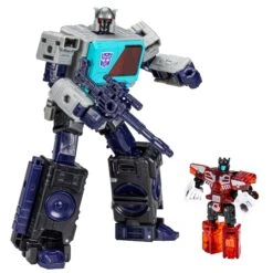 Transformers Generations Shattered Glass Autobot Blaster And Autobot Rewind & IDW's Shattered Glass -- Blaster (Exclusive Hasbro Pulse Variant Cover)