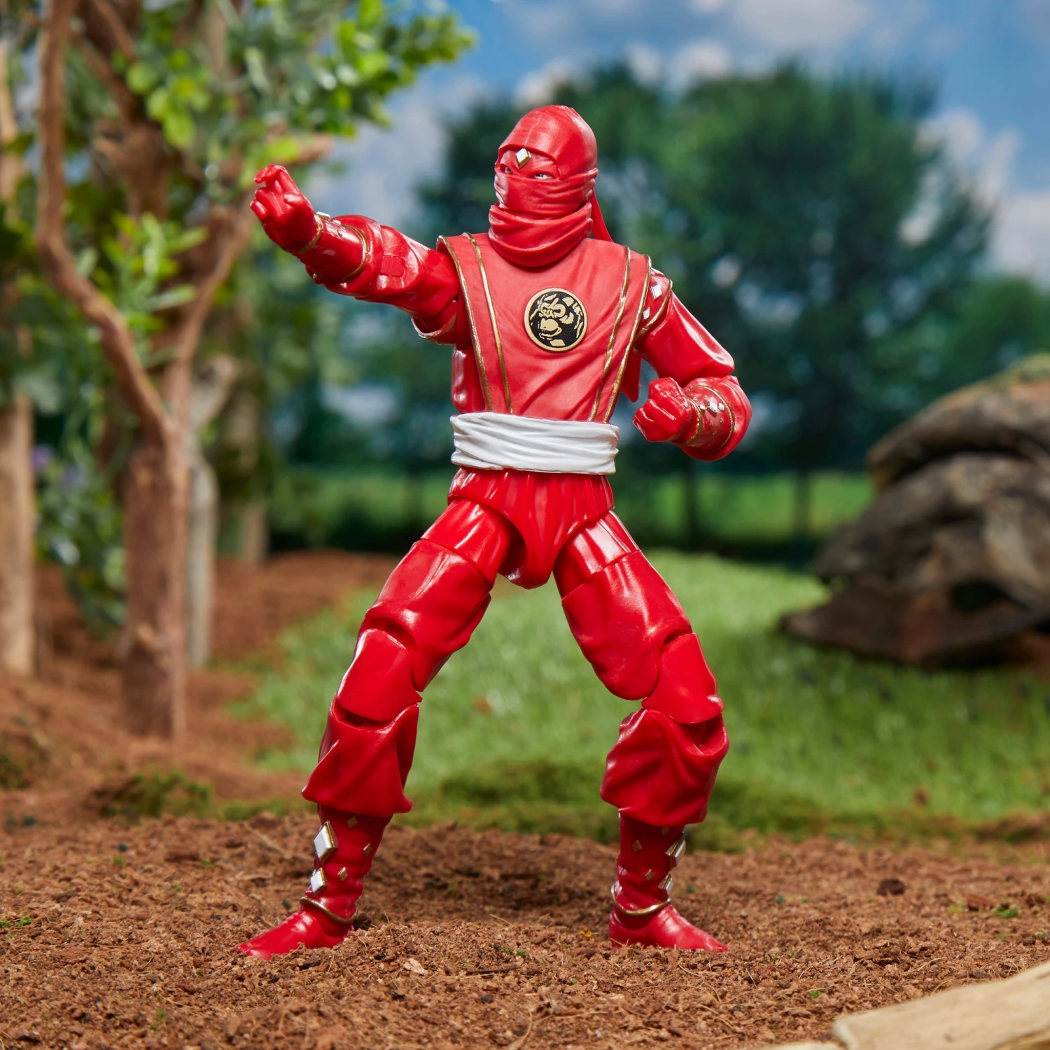 Power Rangers Lightning Collection Mighty Morphin Ninja Red Ranger Figure 7 Power Rangers Lightning Collection Mighty Morphin Ninja Red Ranger Figure - Image 5