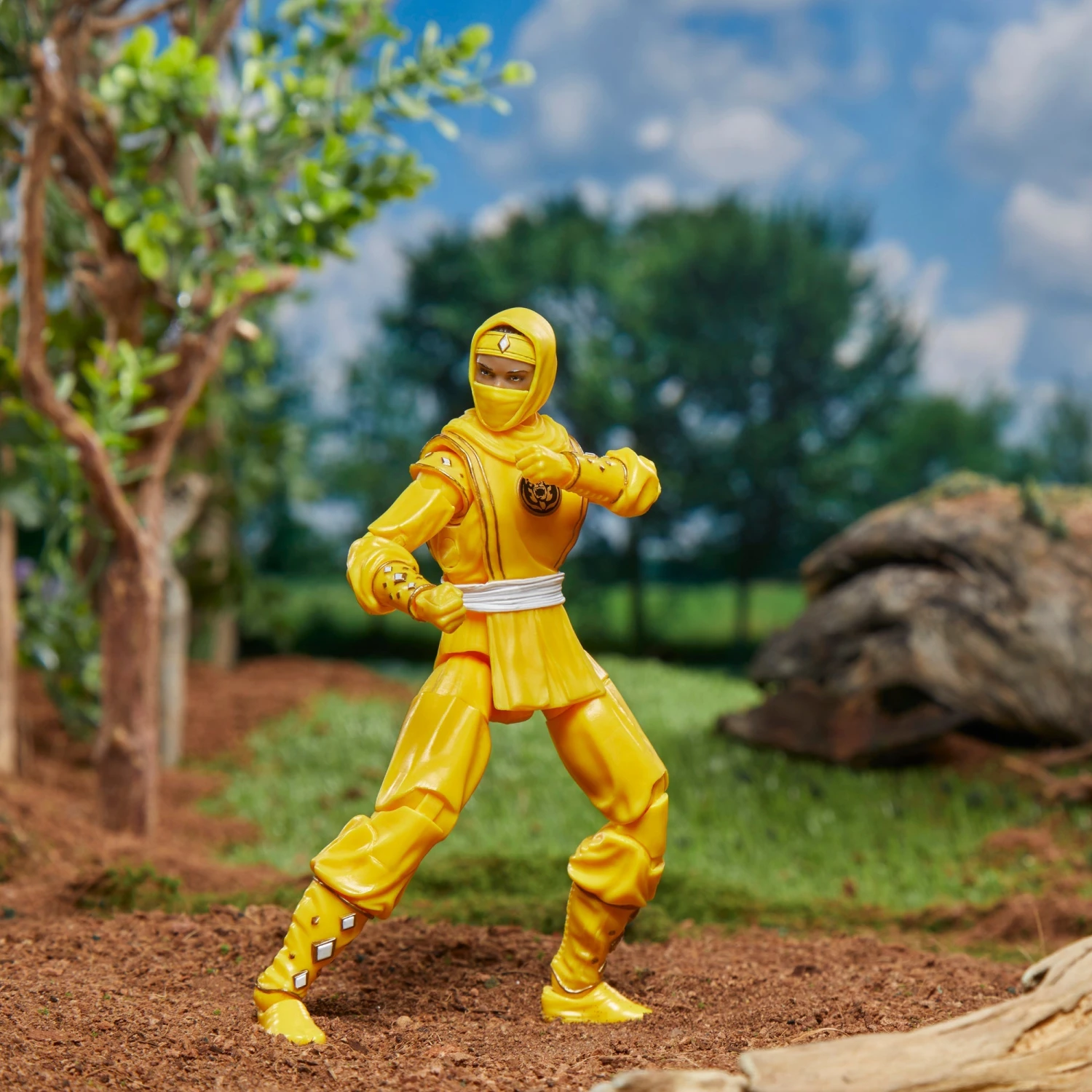 Power Rangers Lightning Collection Mighty Morphin Ninja Yellow Ranger Figure 10 Power Rangers Lightning Collection Mighty Morphin Ninja Yellow Ranger Figure - Image 9