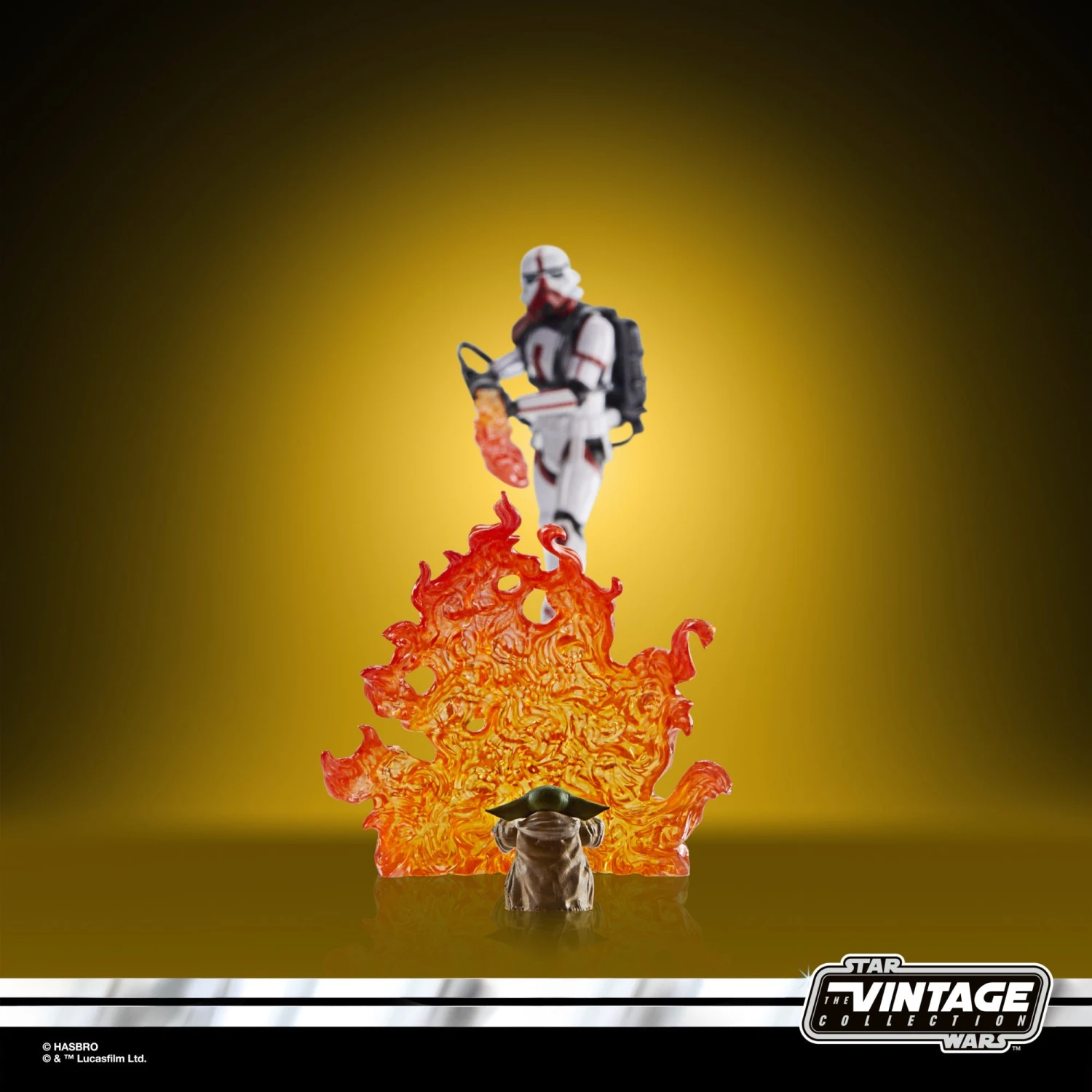 Star Wars The Vintage Collection Deluxe Incinerator Trooper & Grogu 5 Star Wars The Vintage Collection Deluxe Incinerator Trooper & Grogu - Image 3