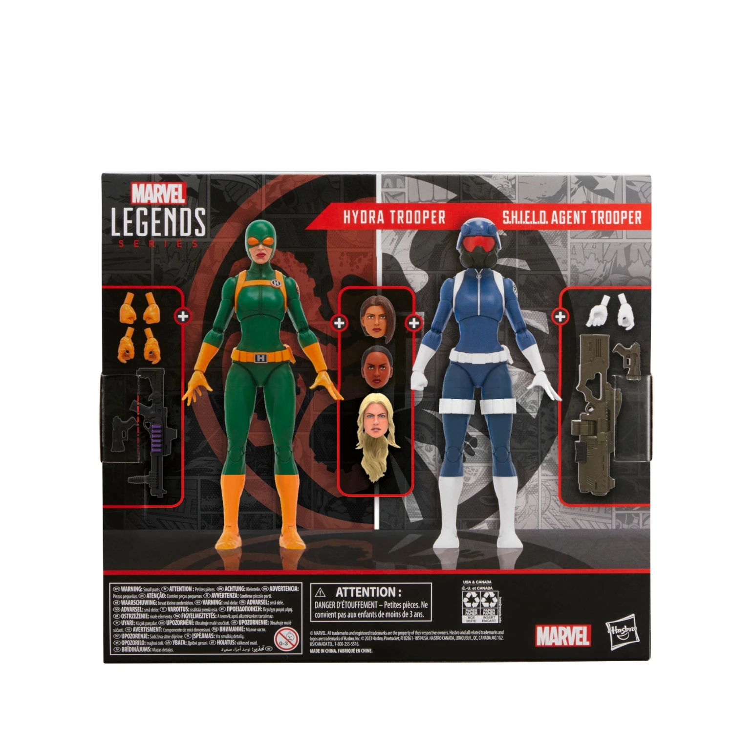 Hasbro Marvel Legends Series S.H.I.E.L.D. Agent Trooper And Hydra Trooper 14 Hasbro Marvel Legends Series S.H.I.E.L.D. Agent Trooper And Hydra Trooper - Image 12