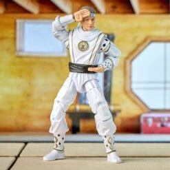 Power Rangers Lightning Collection Mighty Morphin X Cobra Kai Daniel LaRusso Morphed White Crane Ranger -Hasbro Pulse F7768 DIO PRG CEDARCITY 0002