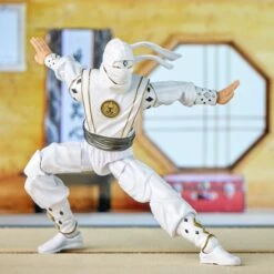 Power Rangers Lightning Collection Mighty Morphin X Cobra Kai Daniel LaRusso Morphed White Crane Ranger -Hasbro Pulse F7768 DIO PRG CEDARCITY 0008